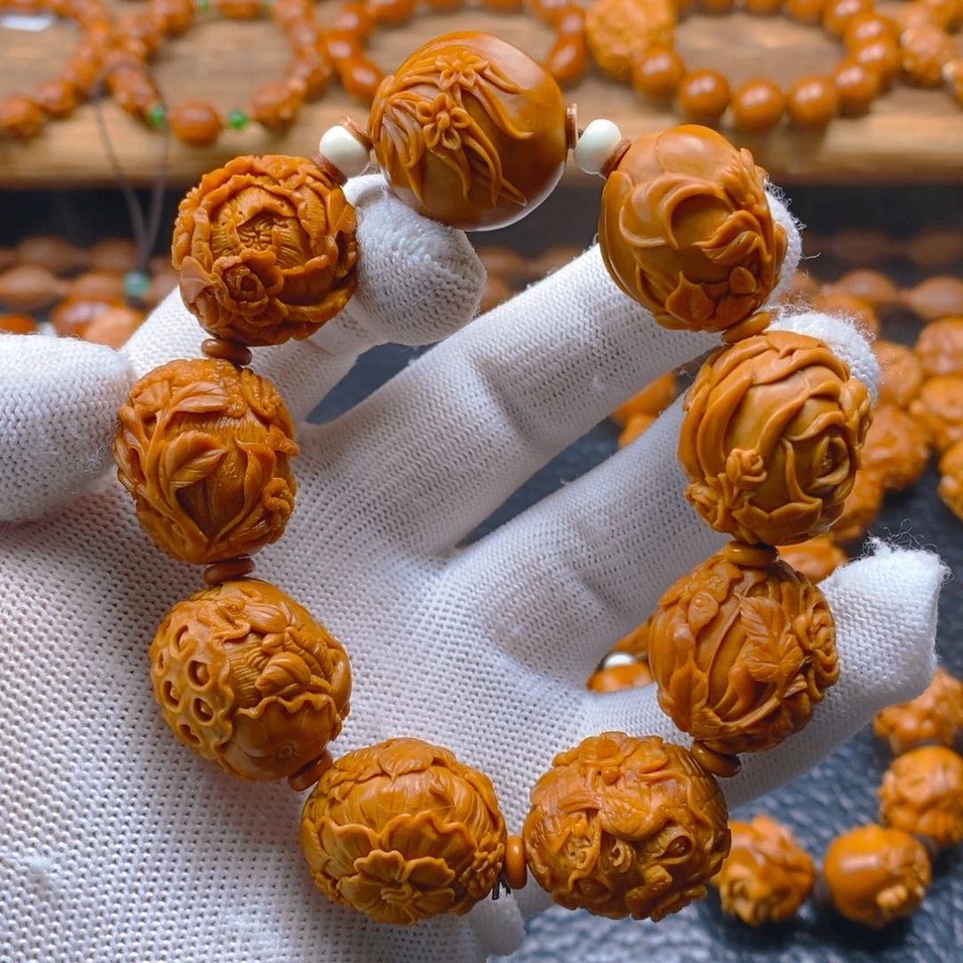 手串/手链橄榄核许忠英2.2花开富贵