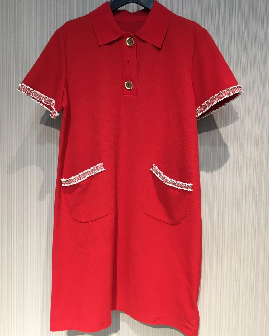 红色连衣裙1500297-7015