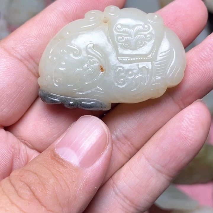 常***亭和田玉未镶嵌挂件