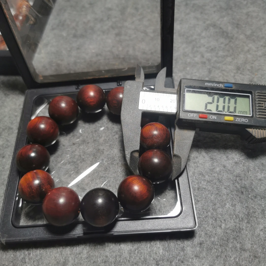 02,小叶紫檀20尺寸,12颗无暇,纯手工制作无科技一物一拍。