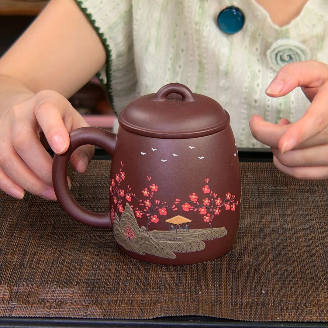 茶杯紫砂高货放漏
