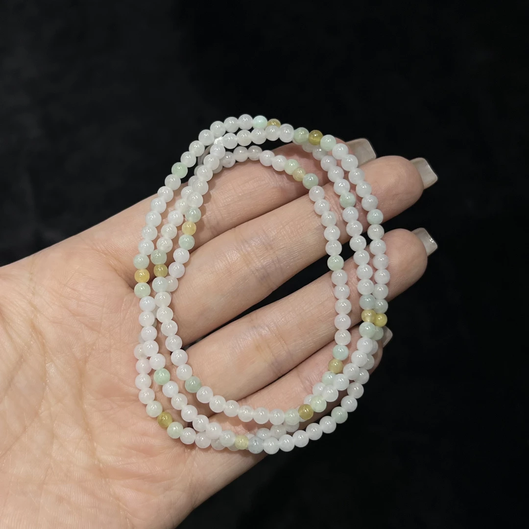 【睿泽鉴宝】翡翠珠链多样性发一 3mm AE0828