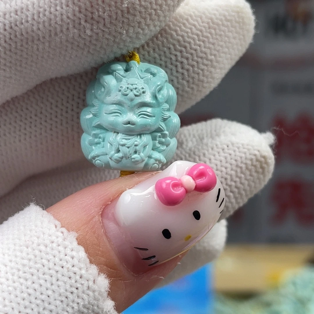 绿松石未镶嵌挂件