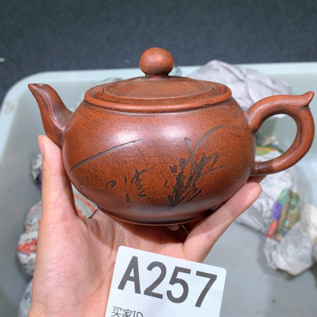 茶壶粗砂紫砂茶壶257