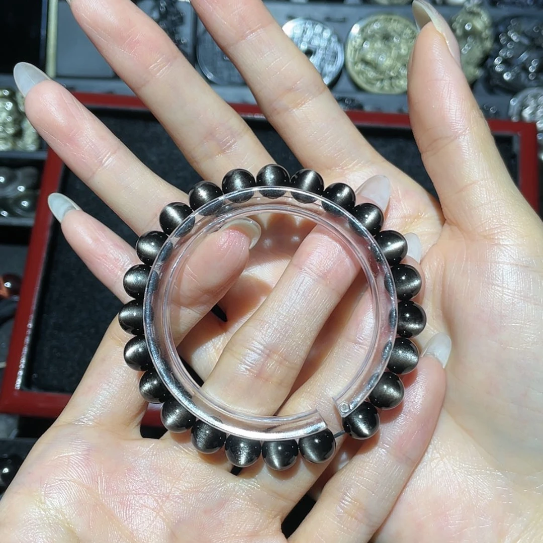 【闪购商品】未镶嵌黑曜岩手链小*鱼