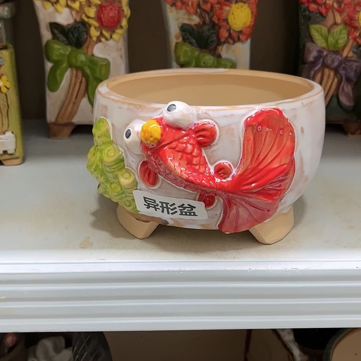 紫砂花盆粗陶材质多肉花盆
