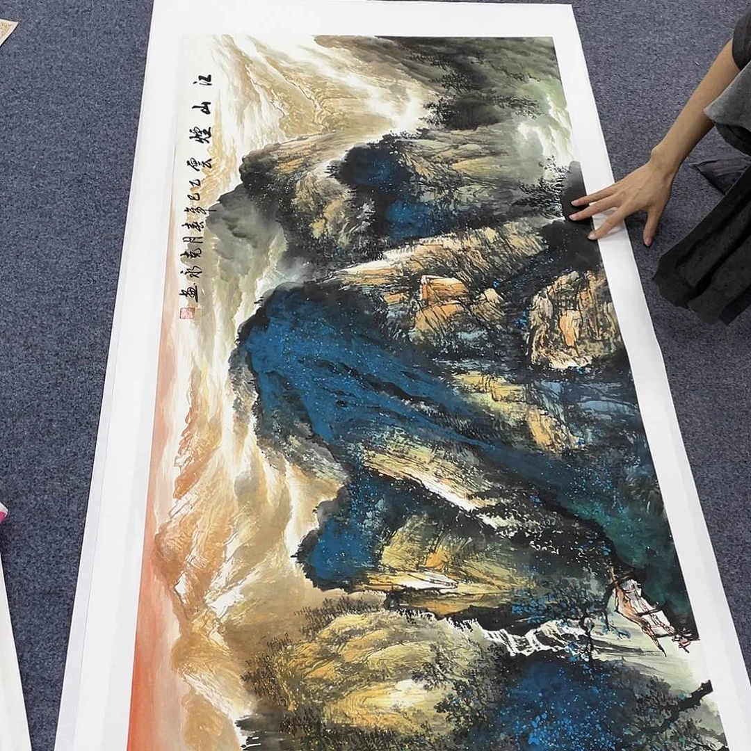 国画作品小姐姐放漏…