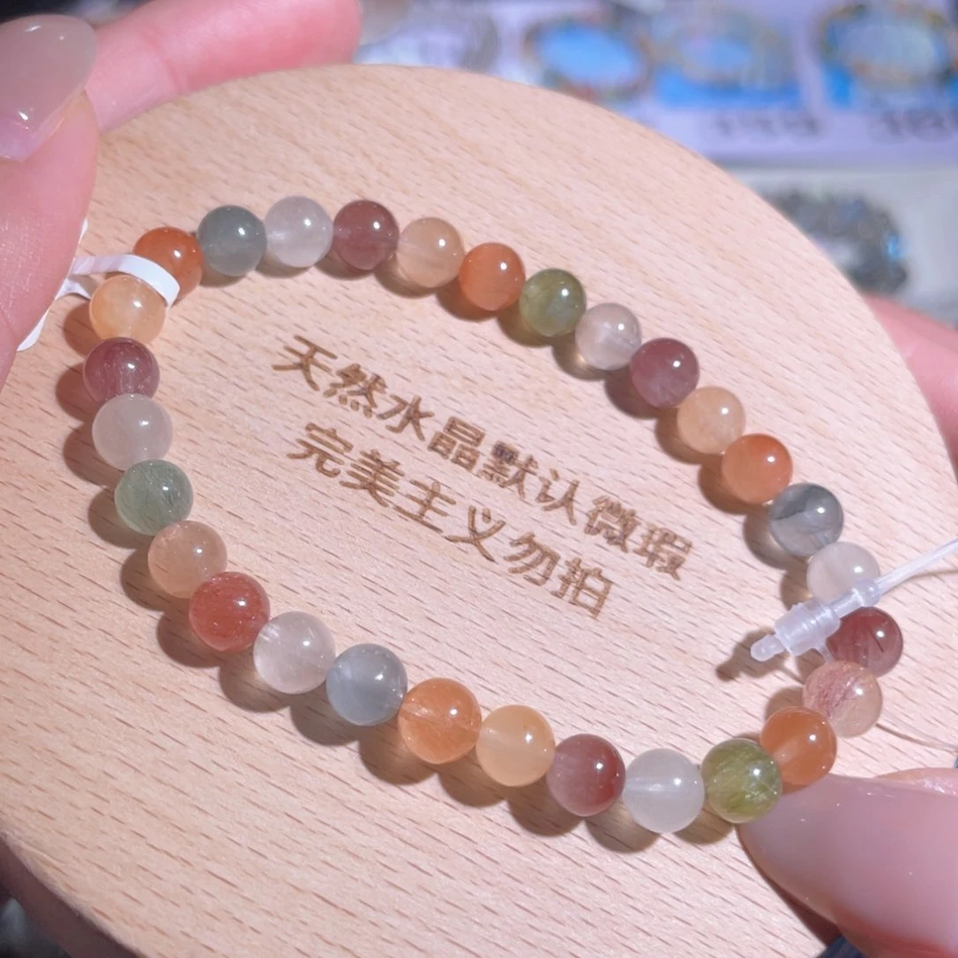 水晶手链未镶嵌355 号多样性发一 I 6mm+