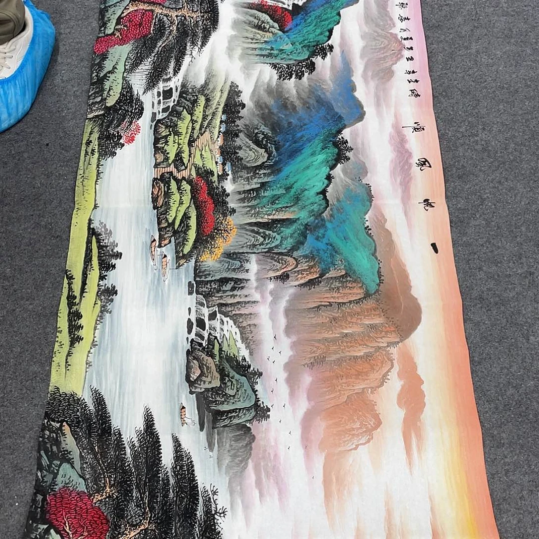 国画今天上午国画作品展示