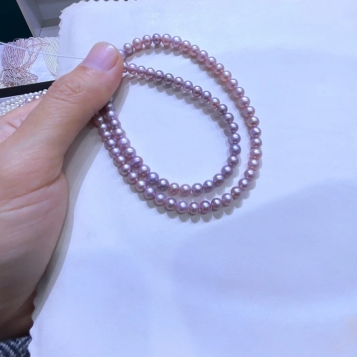 颈饰淡水珍珠银S925镶嵌