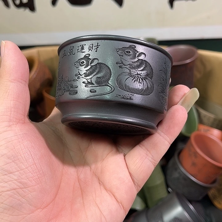 茶杯紫砂全手工紫砂主人杯
