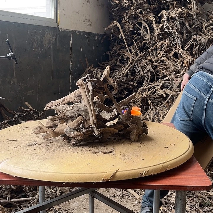 幸***来木鱼缸造景根雕艺术505