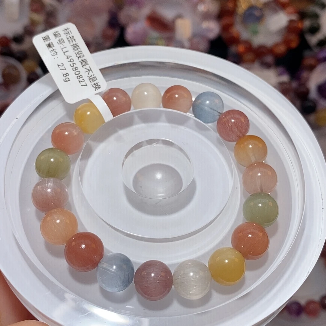 水晶手链未镶嵌F彩兔毛10.2