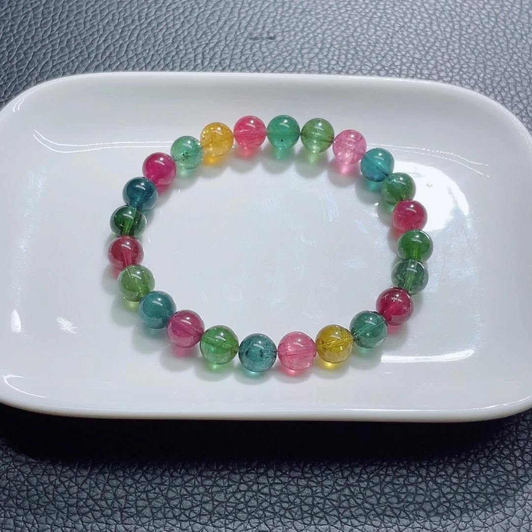 未镶嵌手链碧玺8.2mm左右