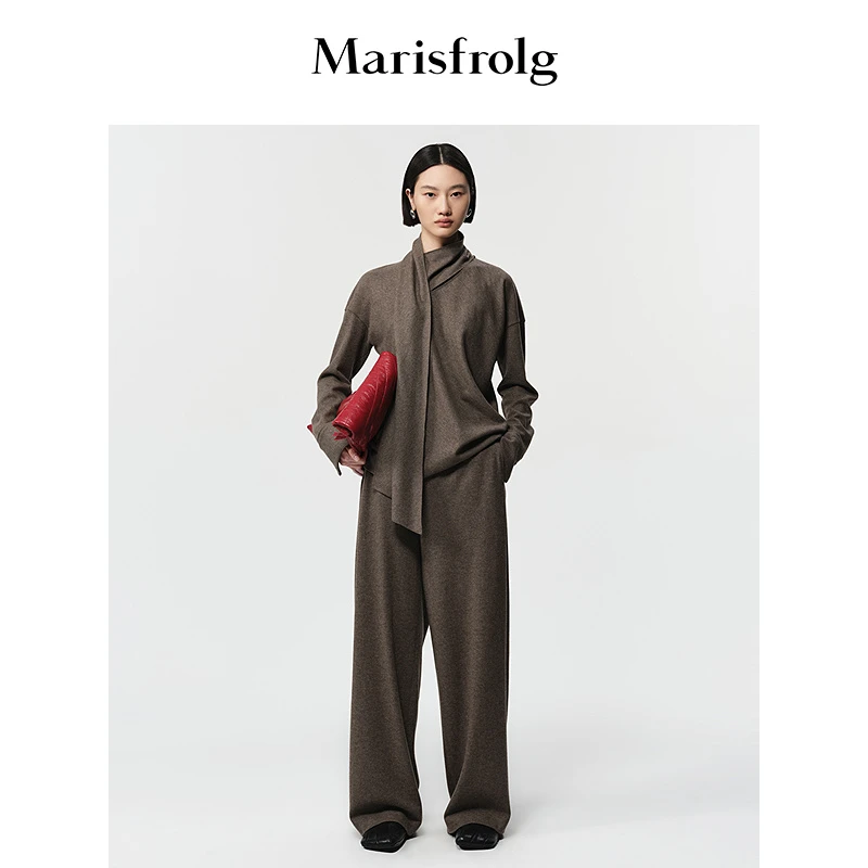 Marisfrolg玛丝菲尔冬季新款时尚气质女士套装T恤A1FZ45811