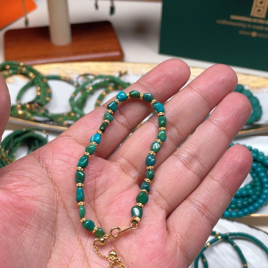 夏***至绿松石未镶嵌手串