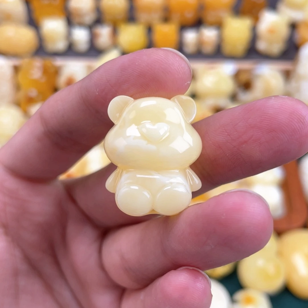 小***ɞ裸石琥珀未镶嵌蜜蜡