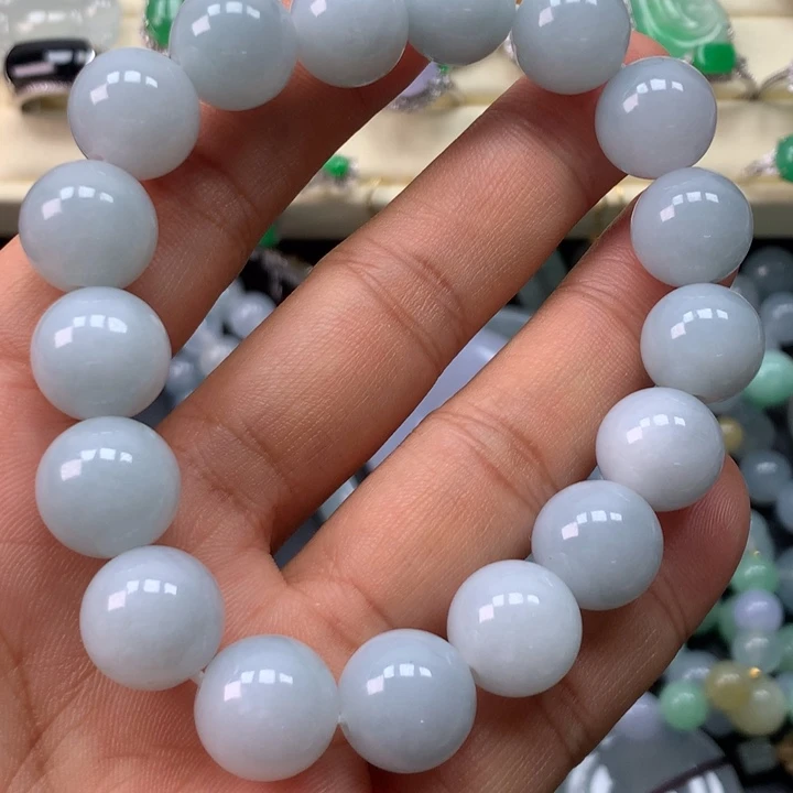翡翠未镶嵌手链卡12.5