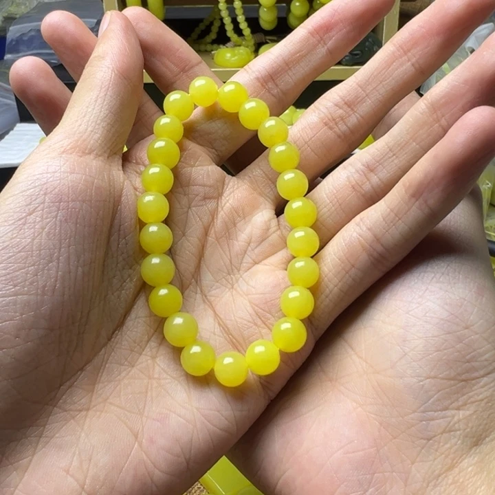 新疆黄口卡8手串正黄首饰