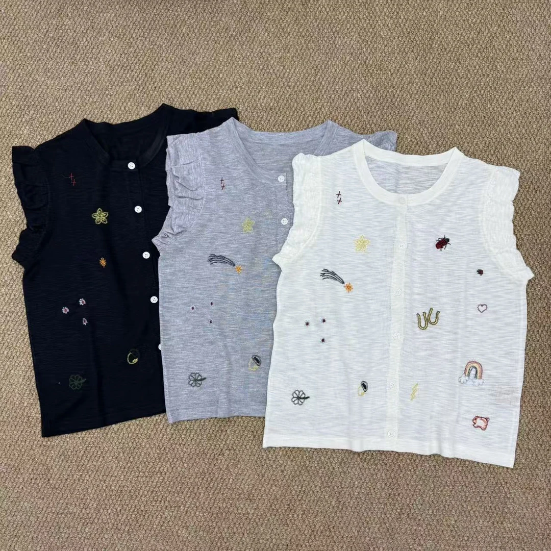 静静推荐 新款刺绣针织上衣22c565