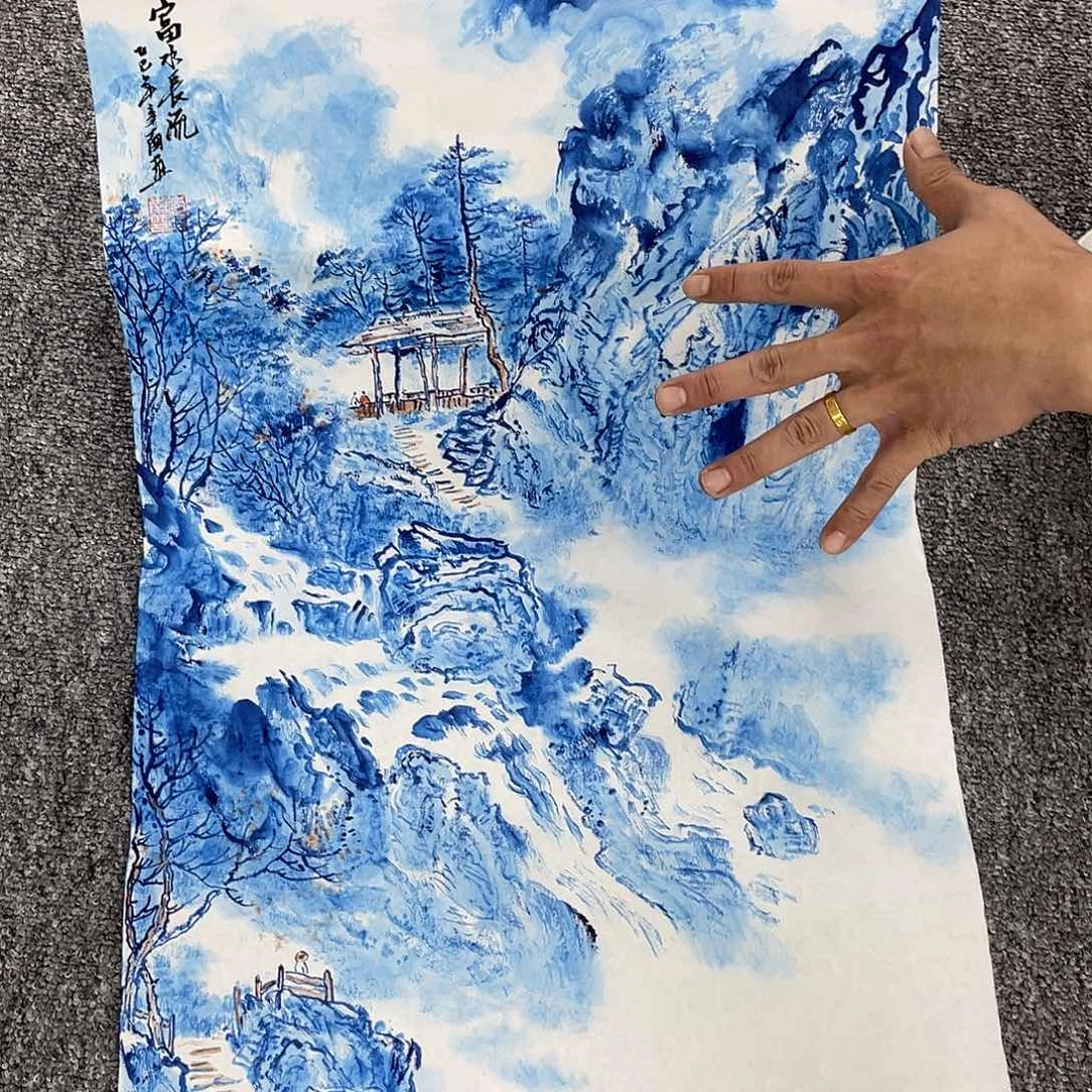 国画纯手绘字画宣纸