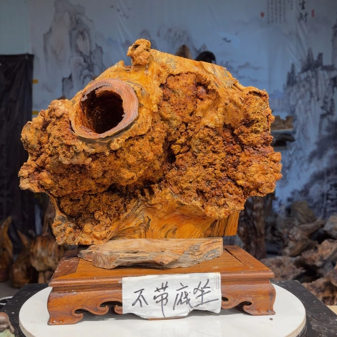 阿***器木三丰琥珀木 天然摆件31