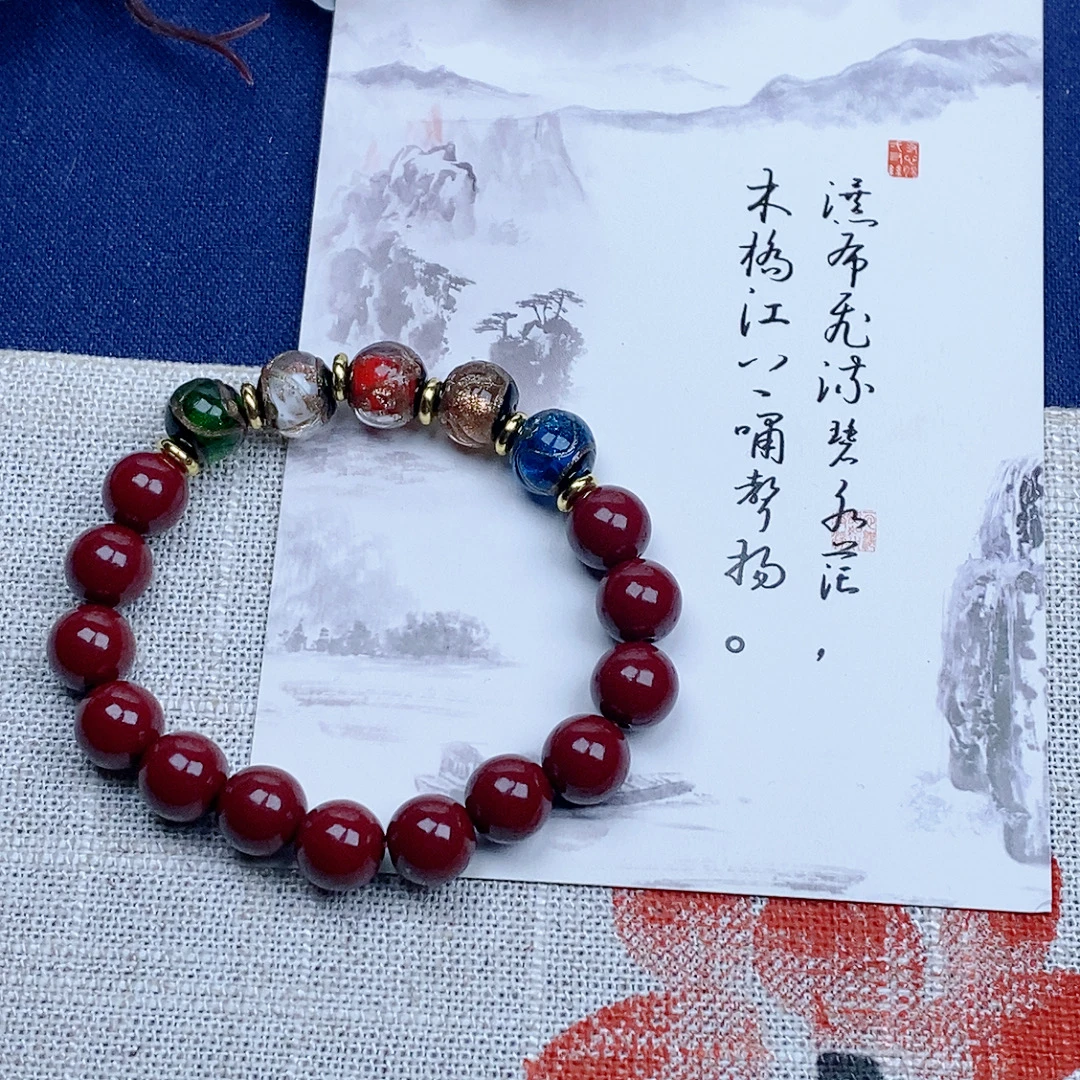 非金属玻璃手链 时尚五行百搭手串
