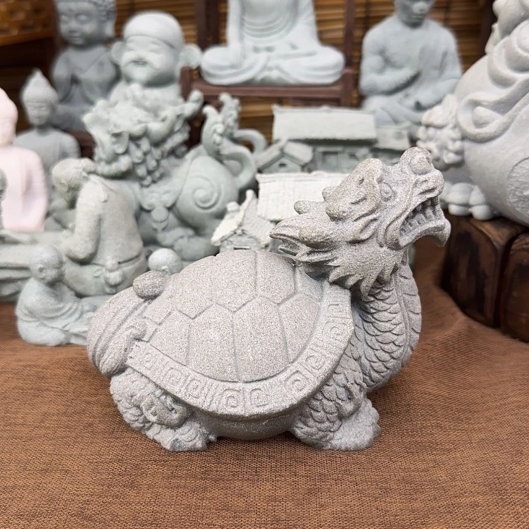 石材青砂石大龙龟2个