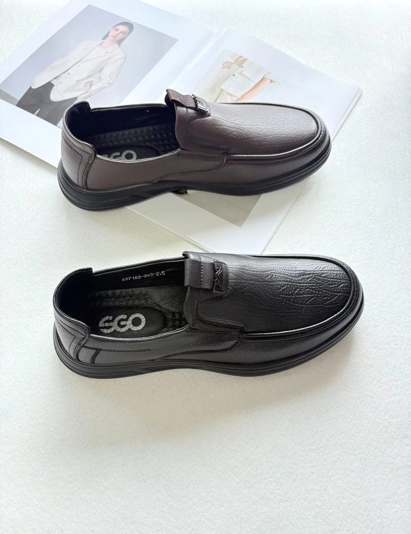 美丽姐的男商务休闲牛皮皮鞋697162