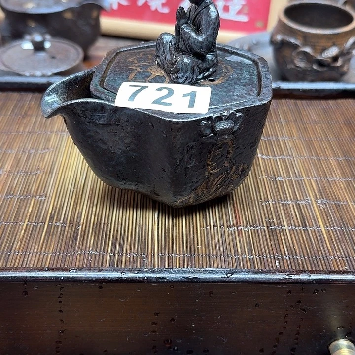 纯手工制作粗陶茶具