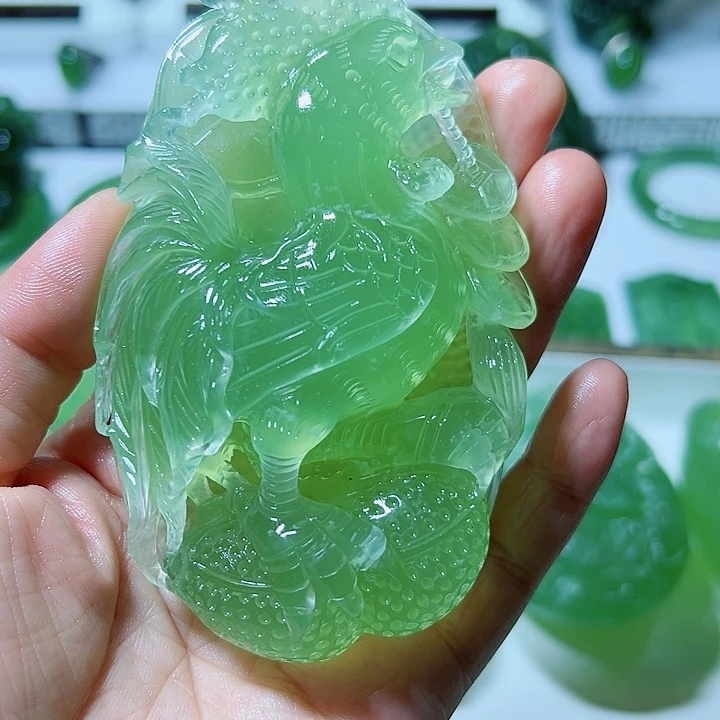 S***u未镶嵌蛇纹石玉手把