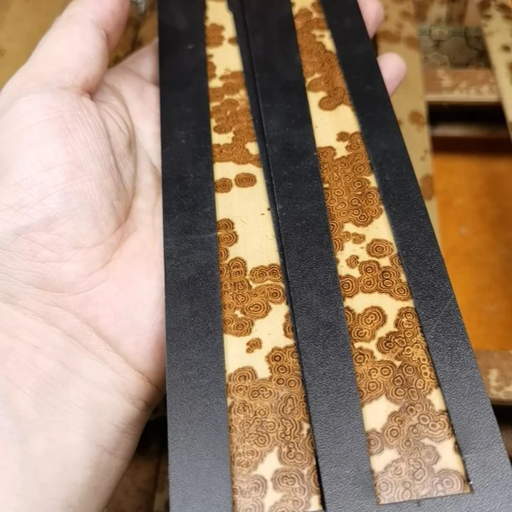 扇子铁包金绿春精品扇料