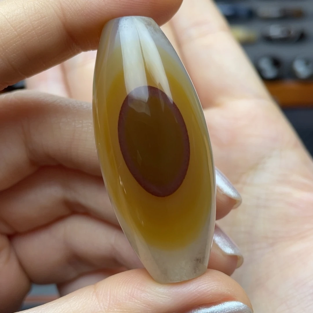 玛瑙/玉髓锁骨未镶嵌双***蛋