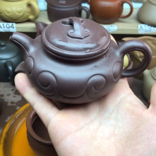茶壶紫砂紫泥仿古如意180豪升左右