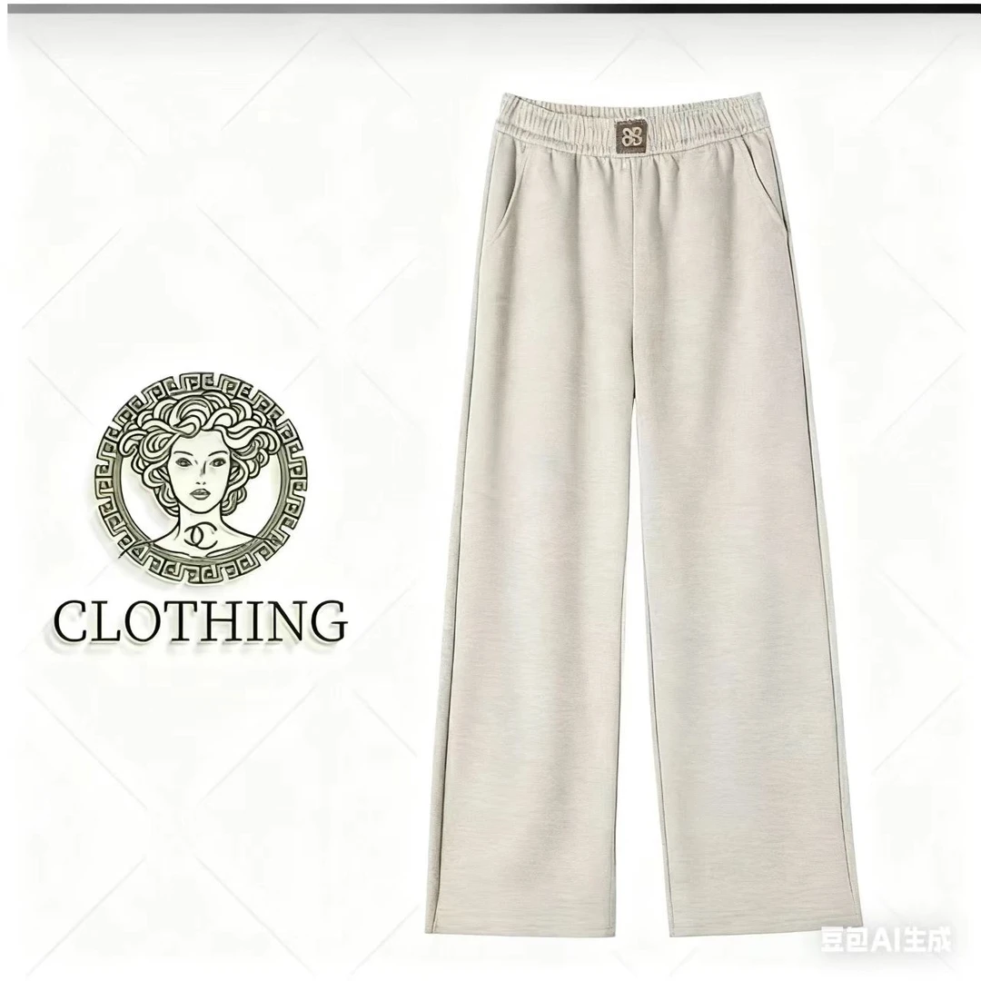 【CLOTHING/原创设计】时尚洋气百搭显瘦垂感高腰宽松休闲阔腿裤