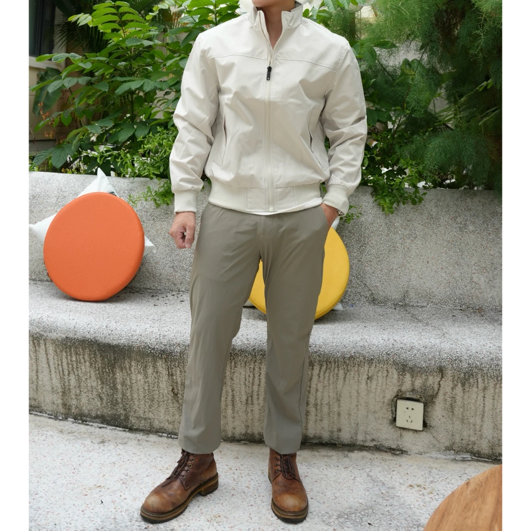 FITNESS BOY美式教练夹克三防立领休闲纯色秋款户外工装飞行外套