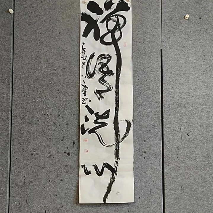 书法宋秉民。四尺对开。禅语洗心