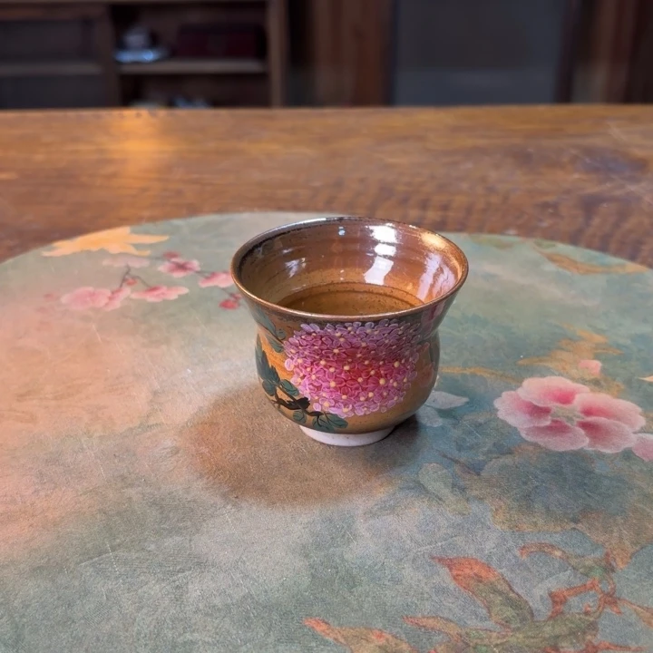 柴烧纯手工手绘陶瓷