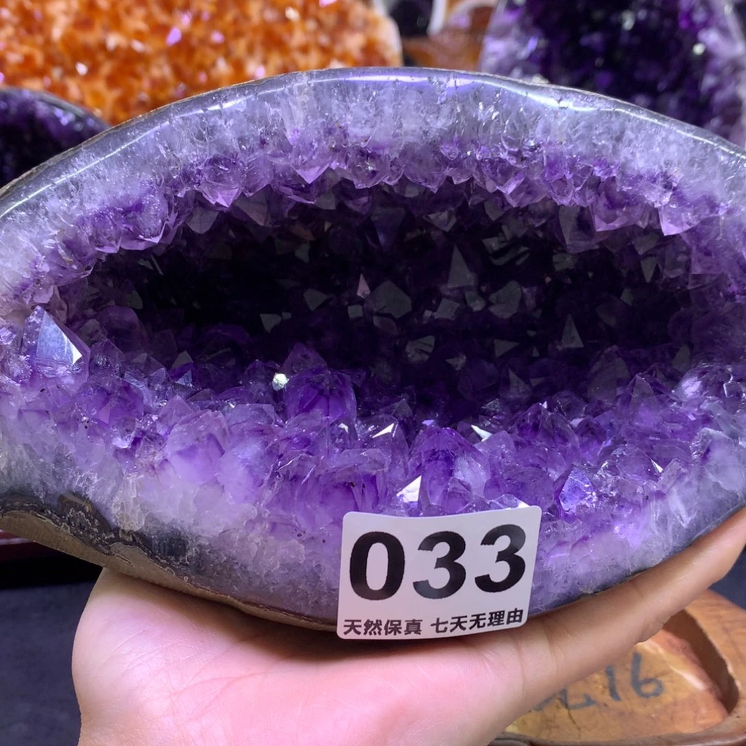未镶嵌紫晶摆件水晶