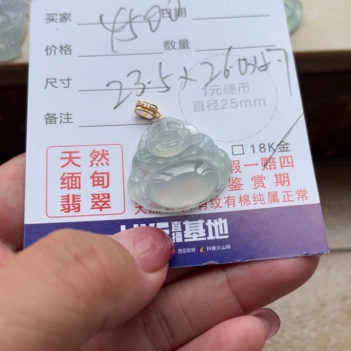 翡翠未镶嵌颈饰天然