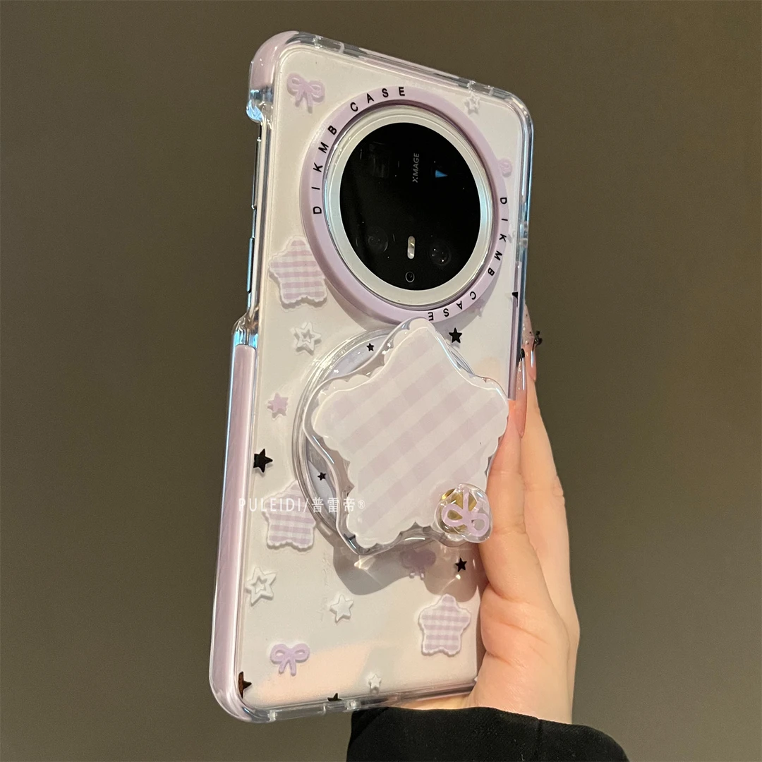 ins风磁吸星星支架适用华为Mate70pro+手机壳可爱个性mate60pro新