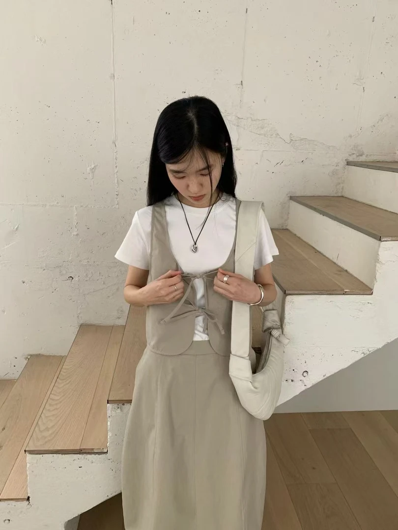 【娅朵】韩版5252春款上衣绑带套装