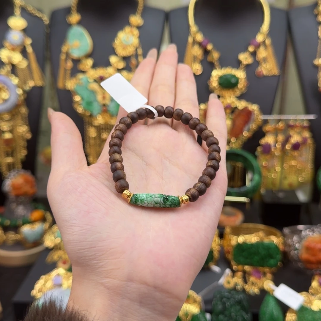 翡翠未镶嵌颈饰福利款手串