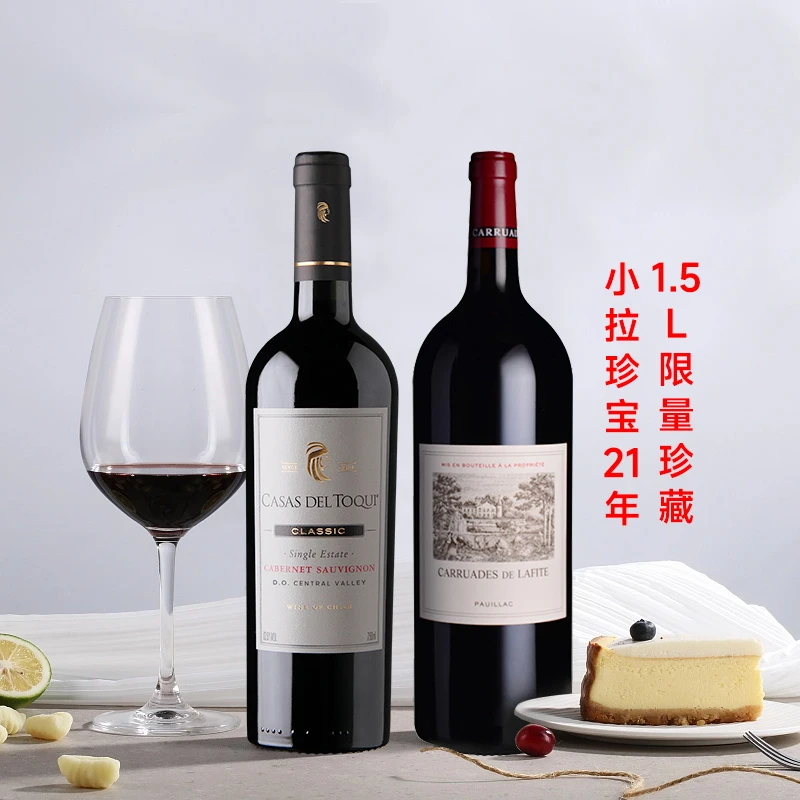 原瓶进口 智利图奇庄园红酒1.5L 【赠小拉珍宝21年1.5L】送礼聚会