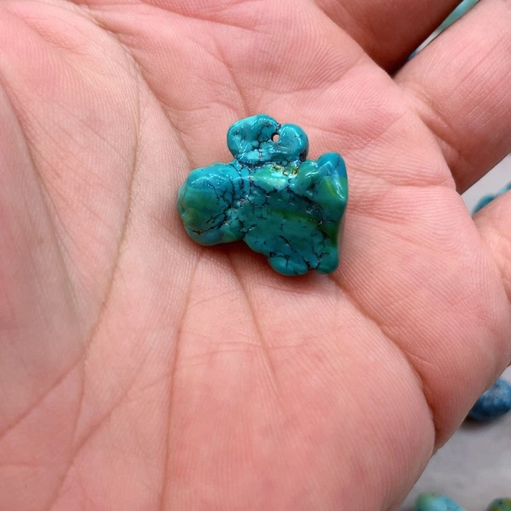 绿松石未镶嵌吊坠(不含链)