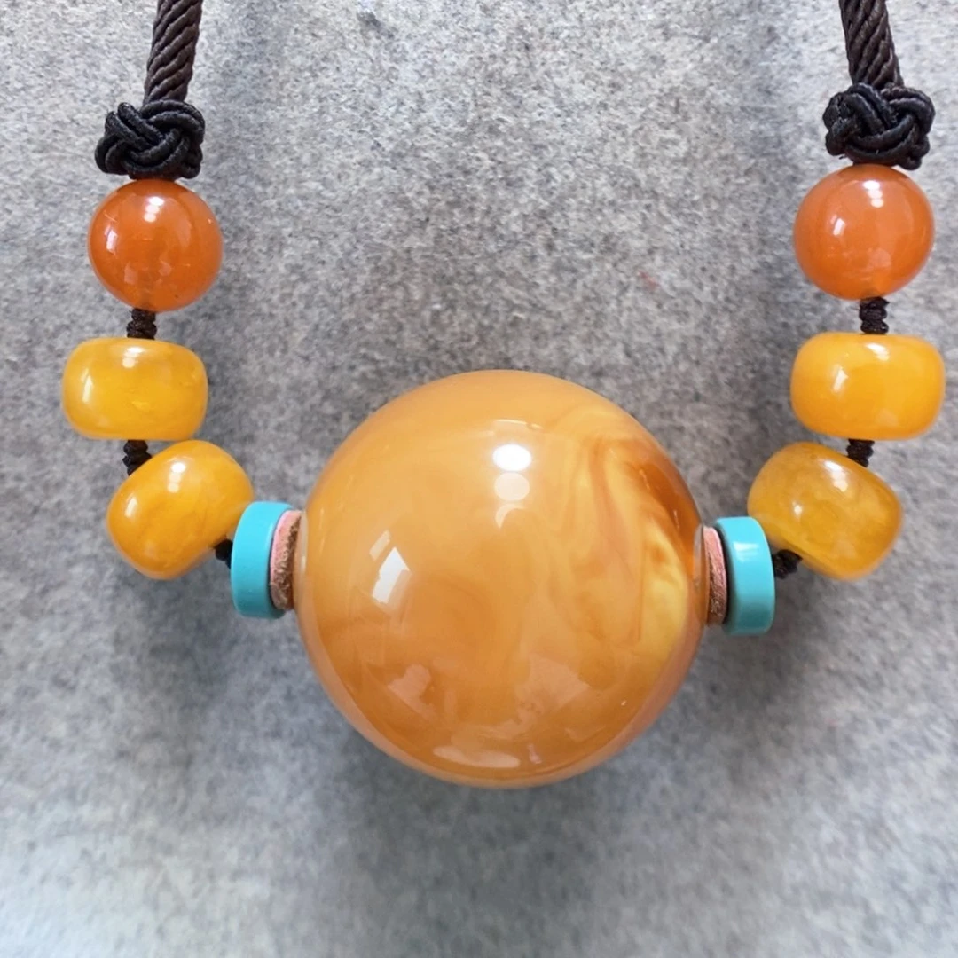 未镶嵌项链蜜蜡蜜蜡锁骨