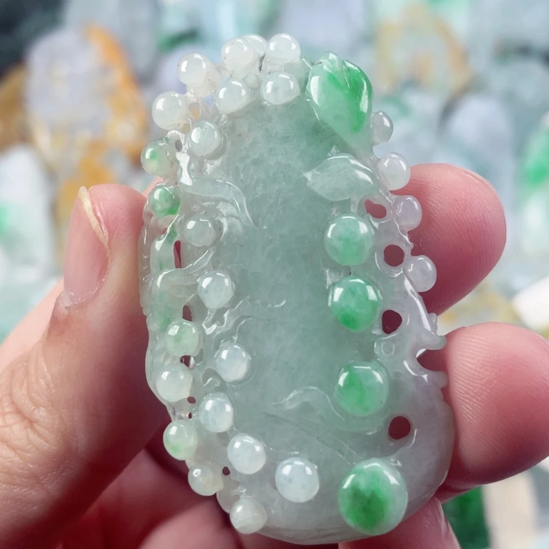 翡翠未镶嵌吊坠(不含链)