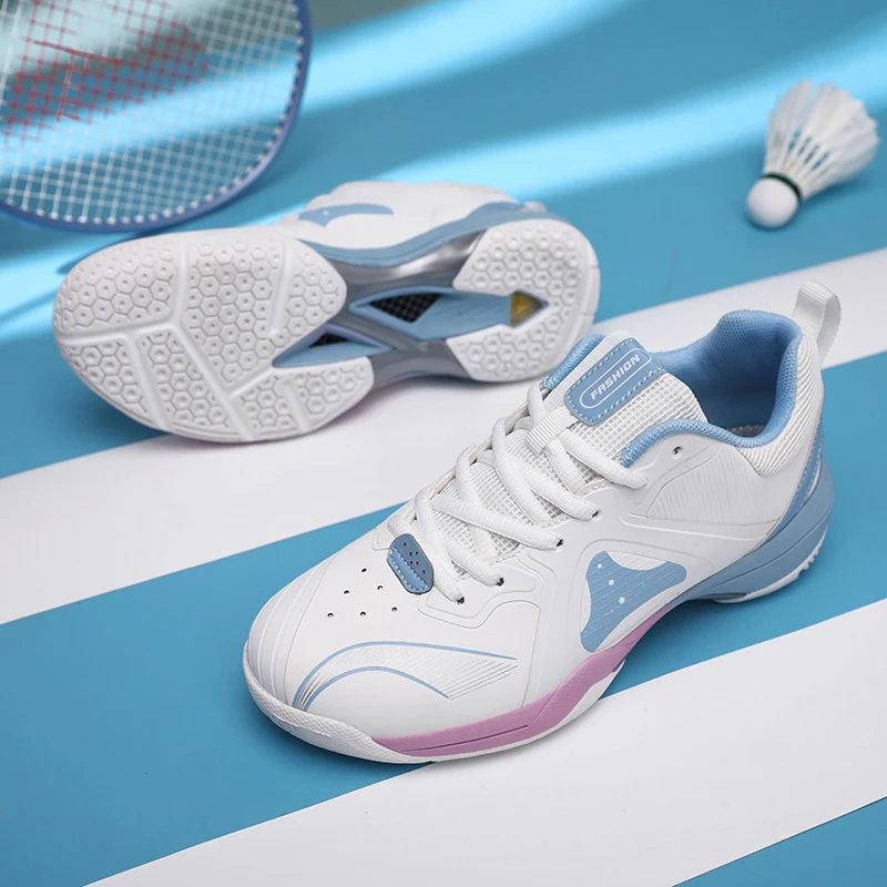 夏季专业羽毛球鞋男女款防滑减震女童青少年成人训练运动透气球鞋