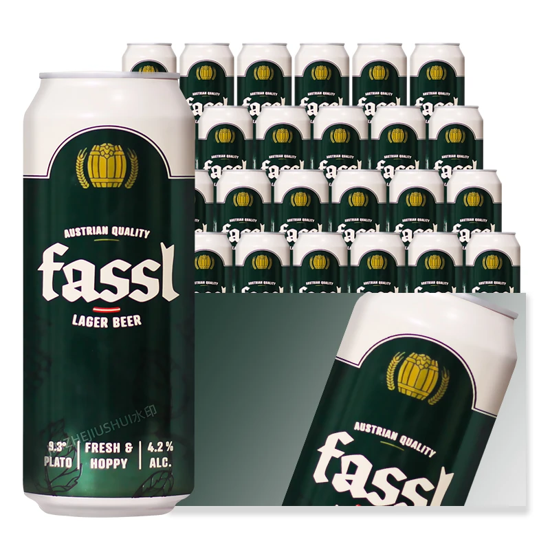 临期奥地利原装进口奥特林格大麦拉格黄啤酒500ml罐装整箱精酿