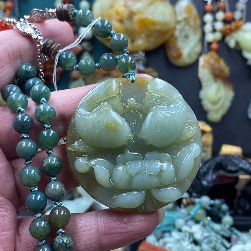 【闪购商品】蛇纹石玉吊坠未镶嵌